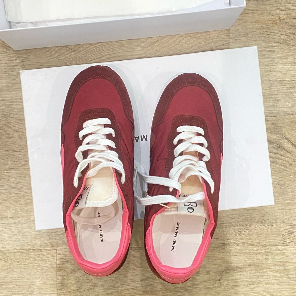 Isabel Marant Bustee Burgundy sneaker 37